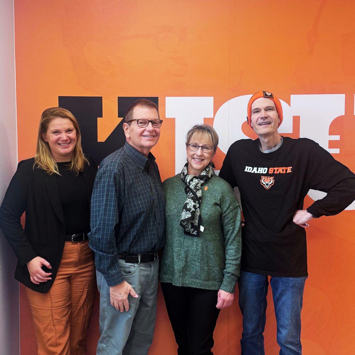 Stan Bissey with Professor Mark McBeth