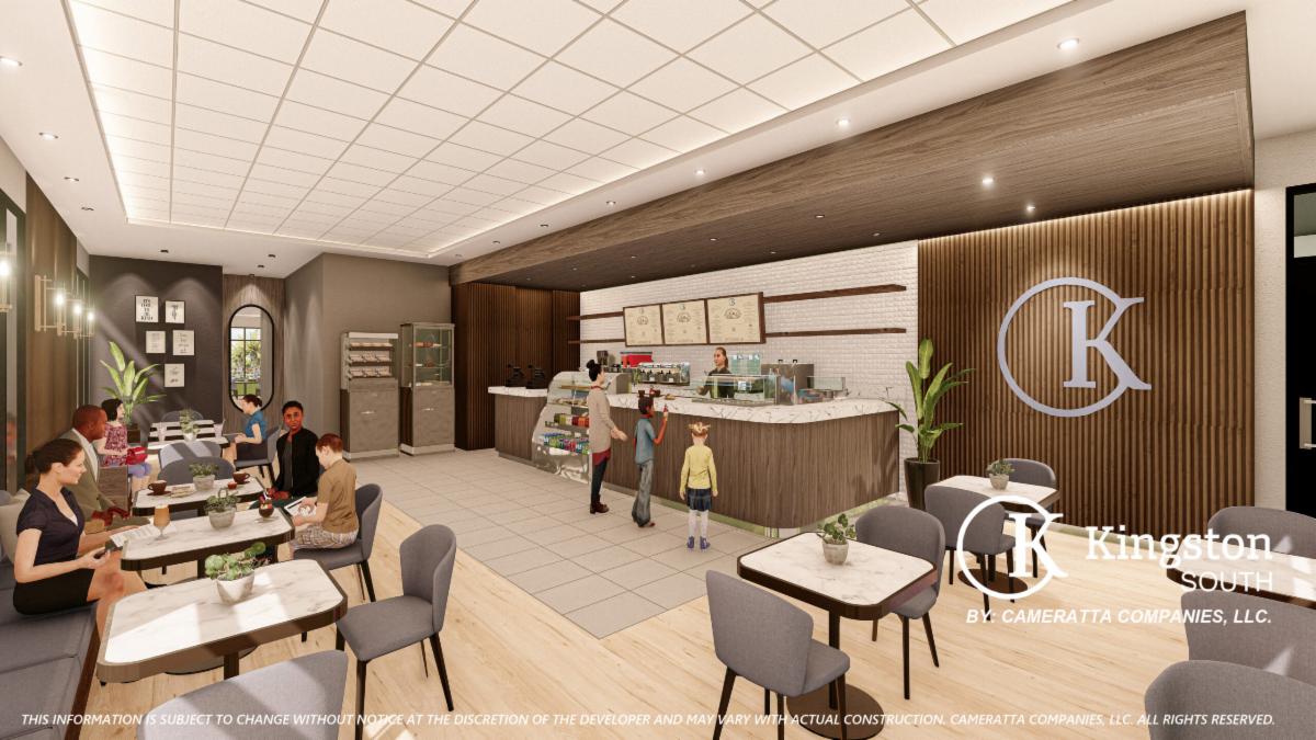 Rendering of a Kingston community clubhouse interior