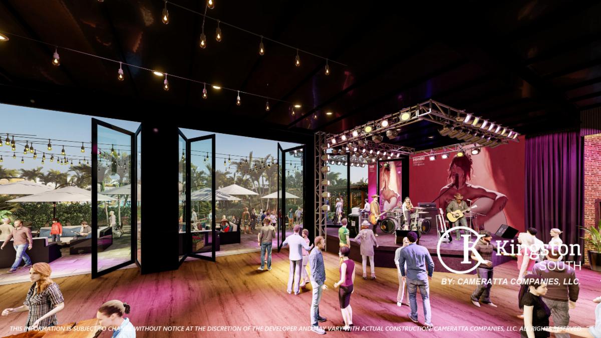 Rendering of the Kingston South saloon and entertainment area