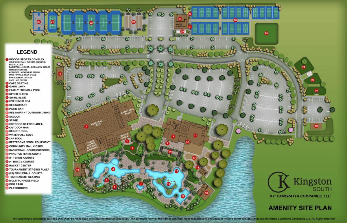 Kingston South amenity site plan