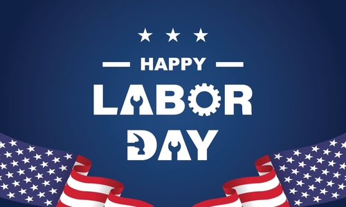 Happy labor day in United States of America background vector illustration