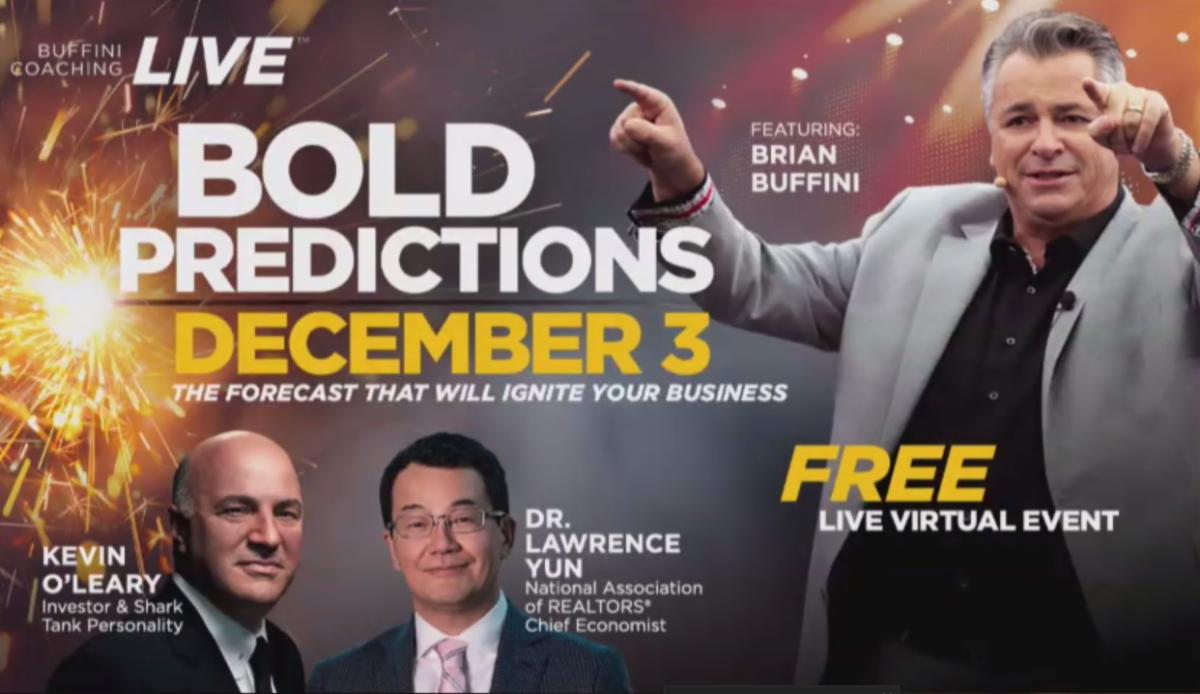📺 Buffini Coaching LIVE Bold Predictions for 2026 Watch Party!