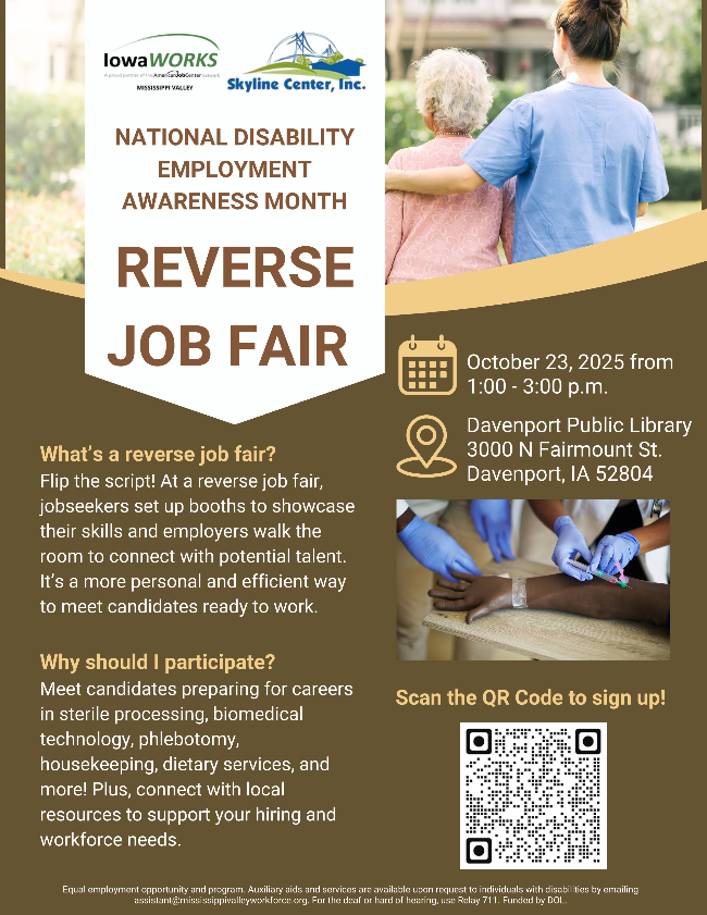 NDEAM Reverse Job Fair Flyer