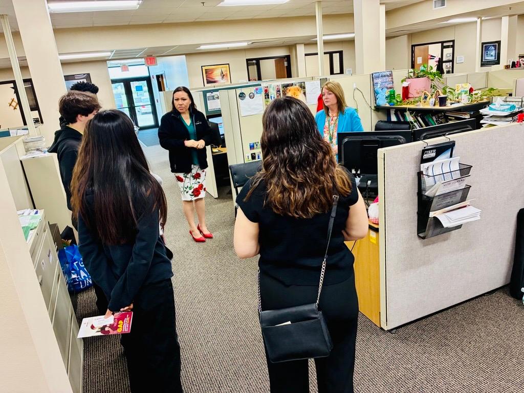 Ottumwa Open House participants on a guided tour of the center