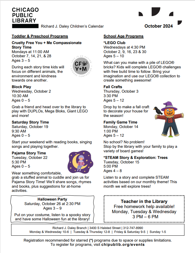 11th Ward Newsletter October 20th, 2024