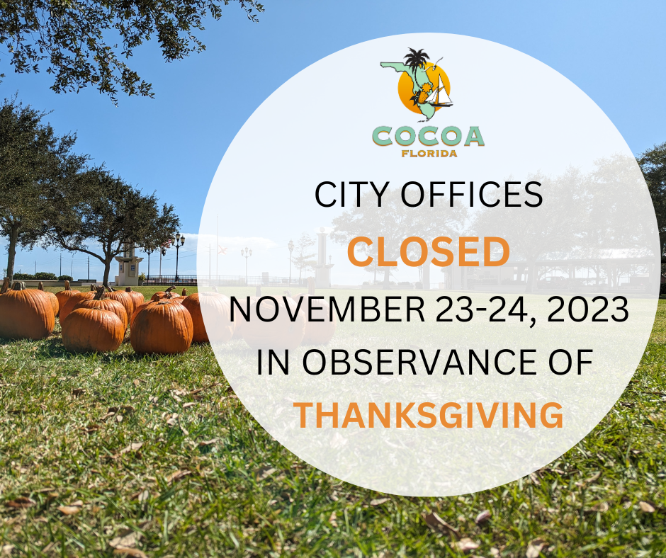 👉November news from the City of Cocoa