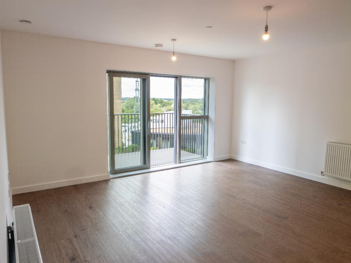 Before: empty living dining room