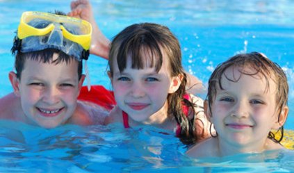 kids in pool