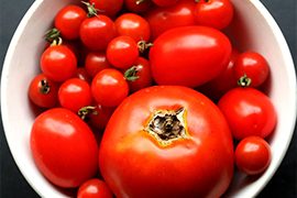 Bowl of red tomatoes