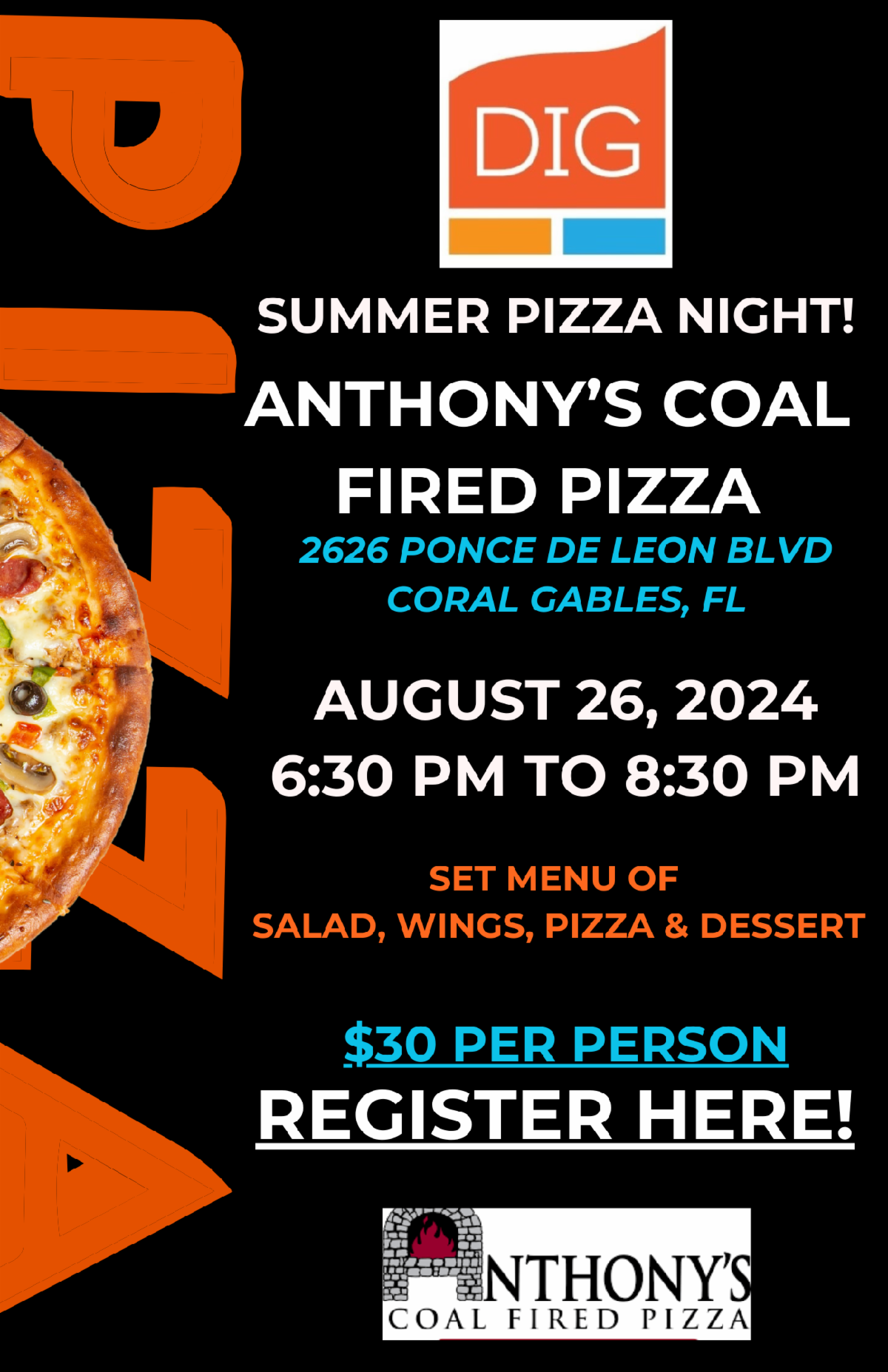 DIG August Pizza Night