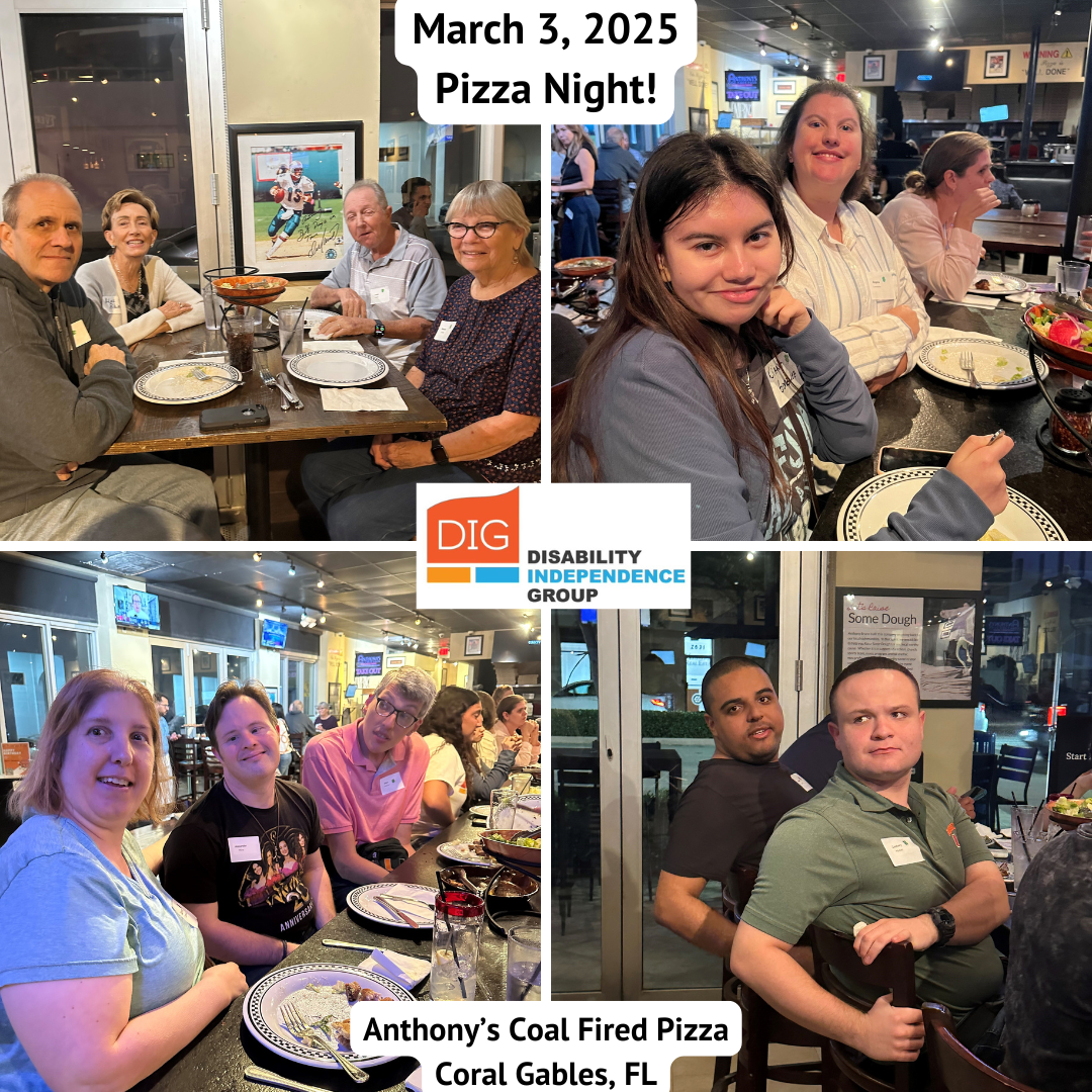 DIG pizza night photo collage