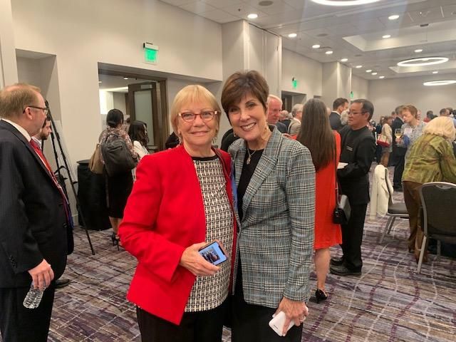 sharon standing with edith osman