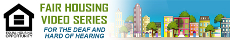 Logo for the fair housing video series.  