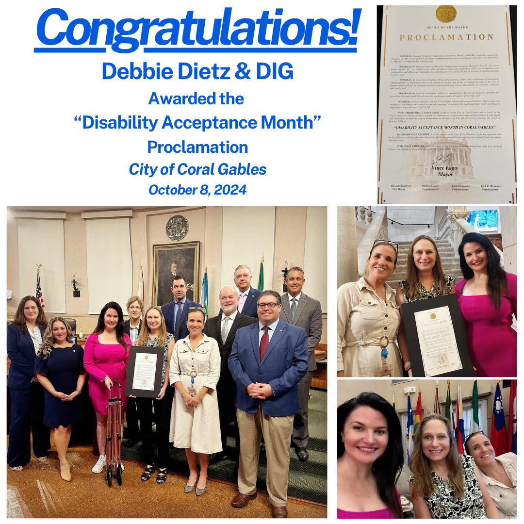 Photo collage of DIG Proclamation Award