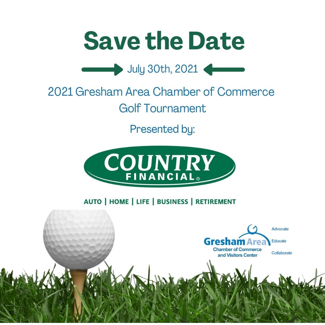 Save the Date for the 2021 Gresham Area Chamber Golf Tournament