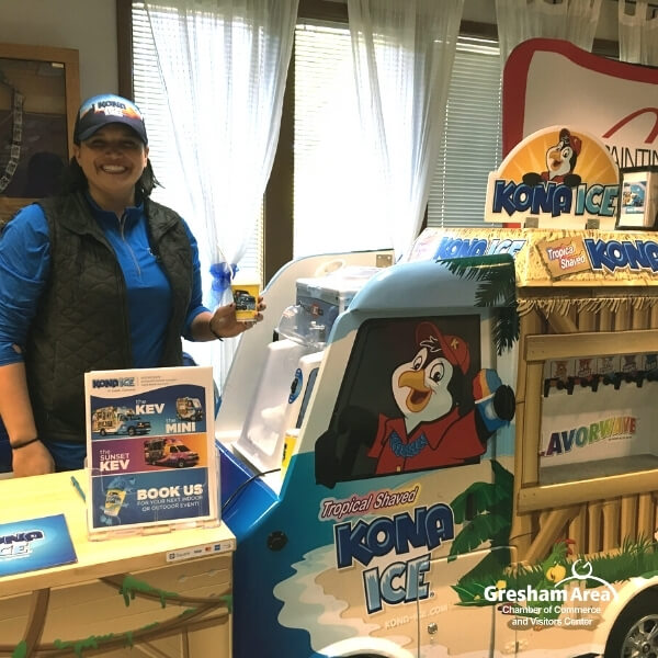 Kona Ice Owner at Gresham Area Chamber Business Expo