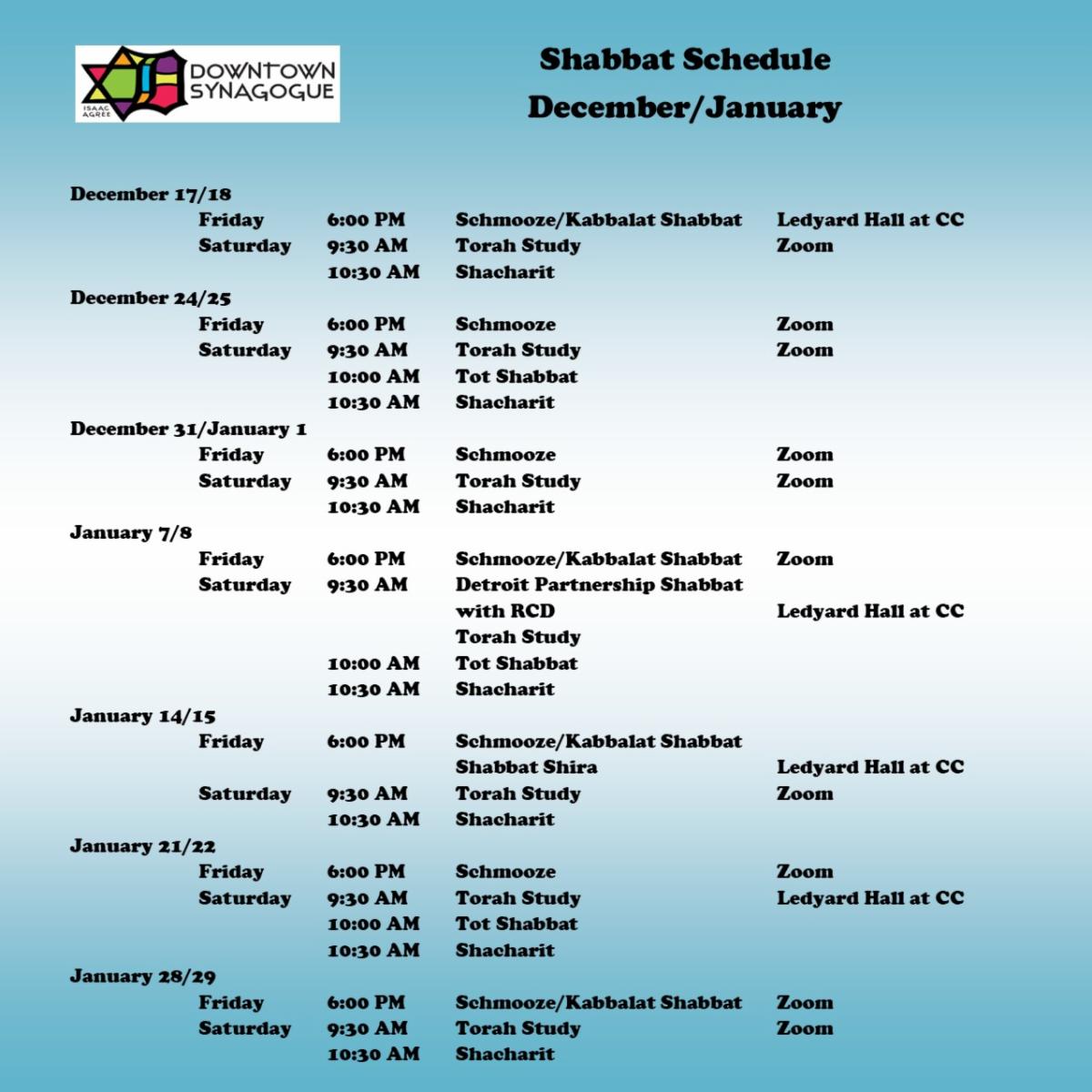 This Week at the Downtown Synagogue! This Week at the Downtown Synagogue!