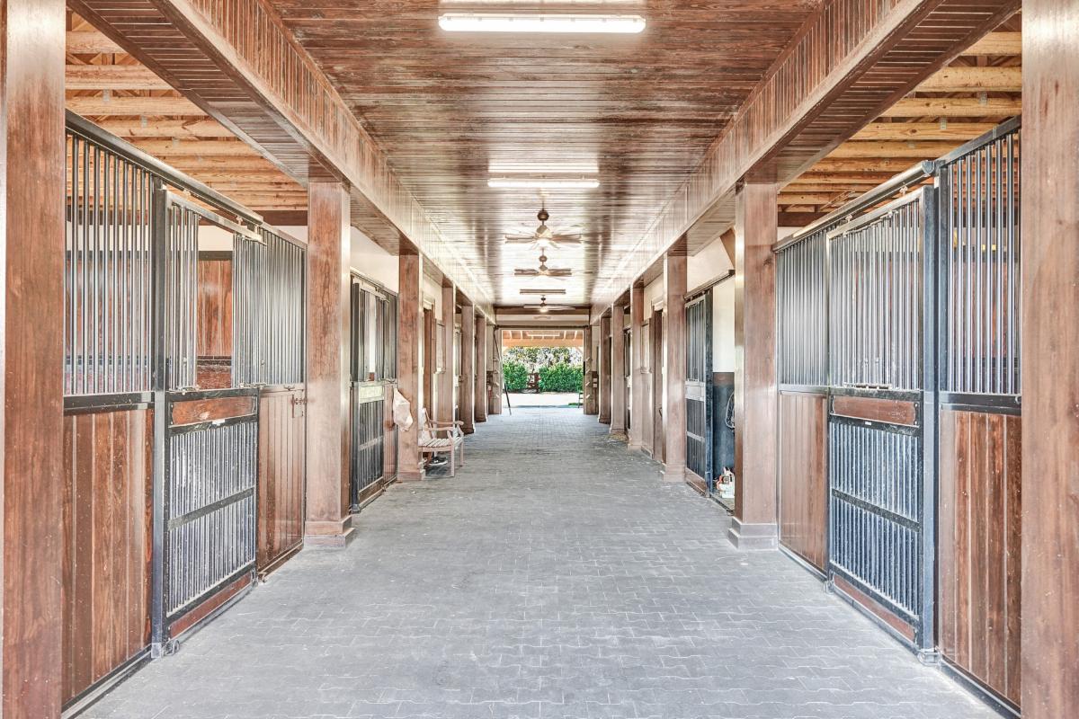 View of Beautiful Equestrian Property Nestled in the Heart of Horse Country