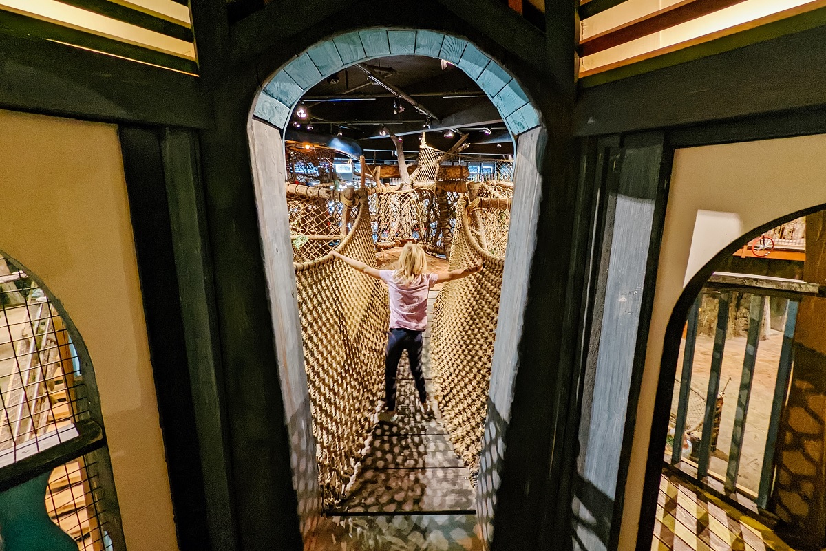 Imagine's expansion - climber tunnel - credit Natasha Dillinger