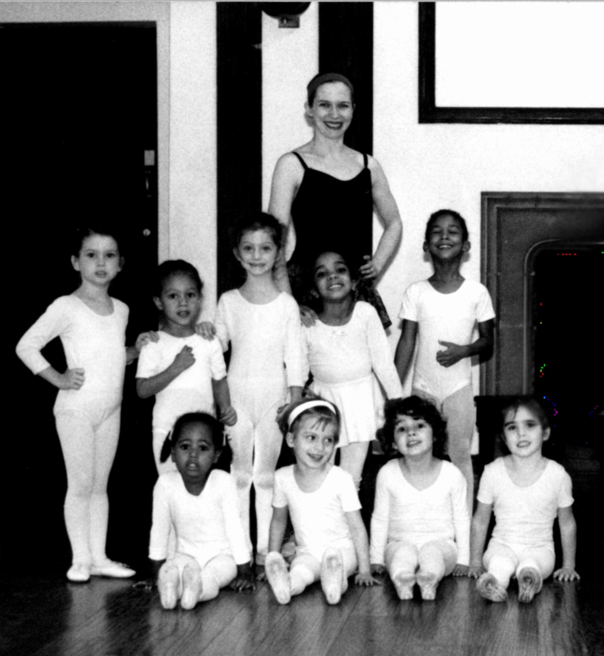 August Tye with young HPSD students in 1998