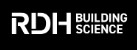 Black and white logo reading RDH Building Science