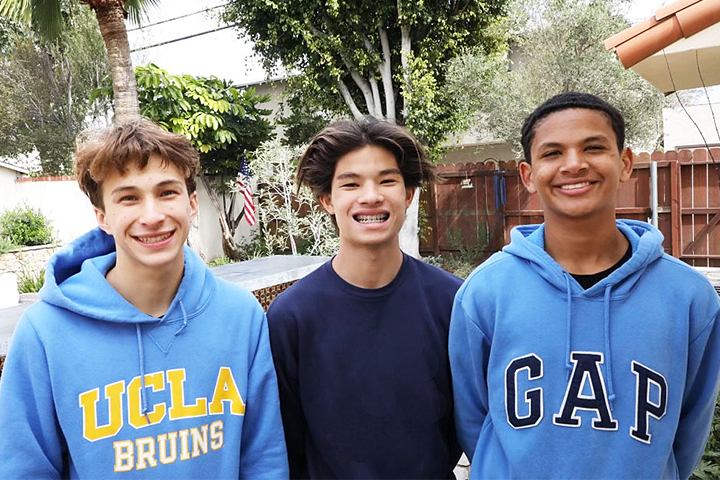 Townsend Kato, Jeremiah Estrada-Ramos and Jacob Churchill