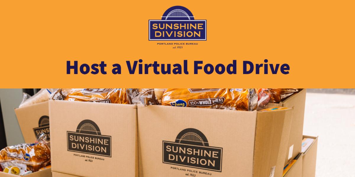 Host a Virtual Food Drive to Support our Efforts!