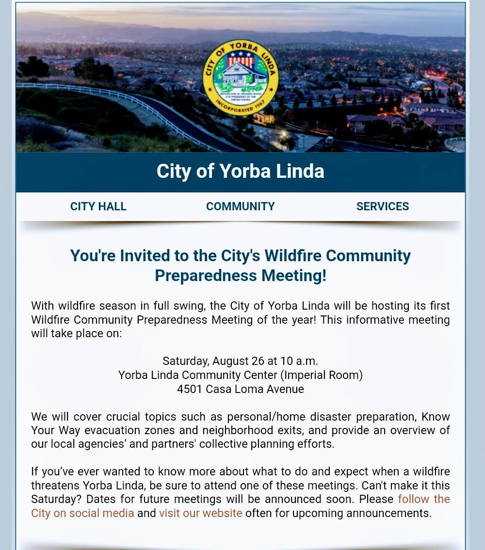Yorba Linda eNews, August 23, 2023, Shocked by Water Increase, AB 957