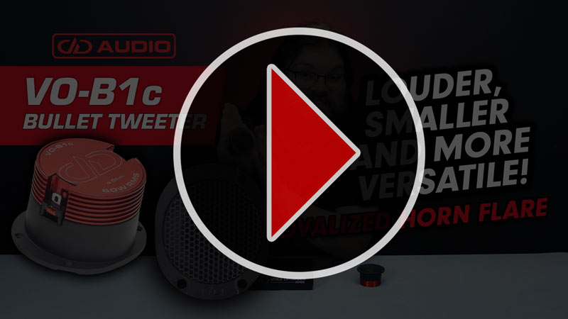 VO-B1c tweeter video thumbnail with red play icon in center