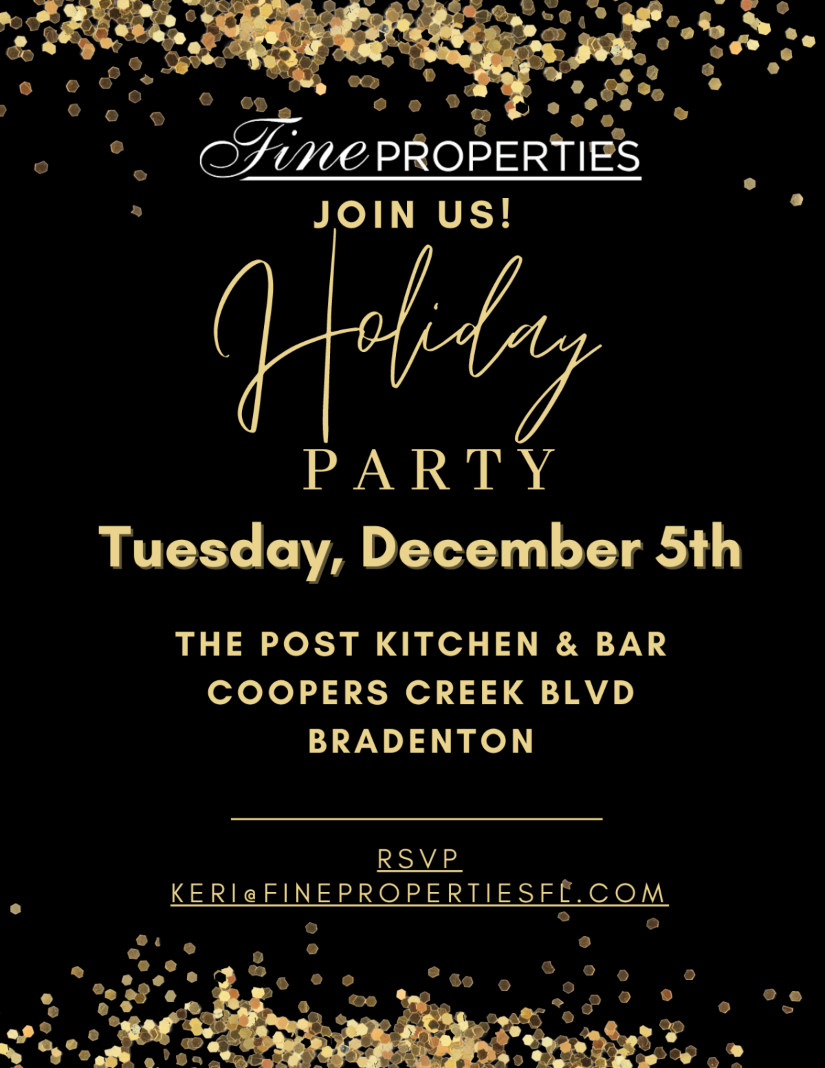 👏EARLY INVITATION for our Holiday Party!