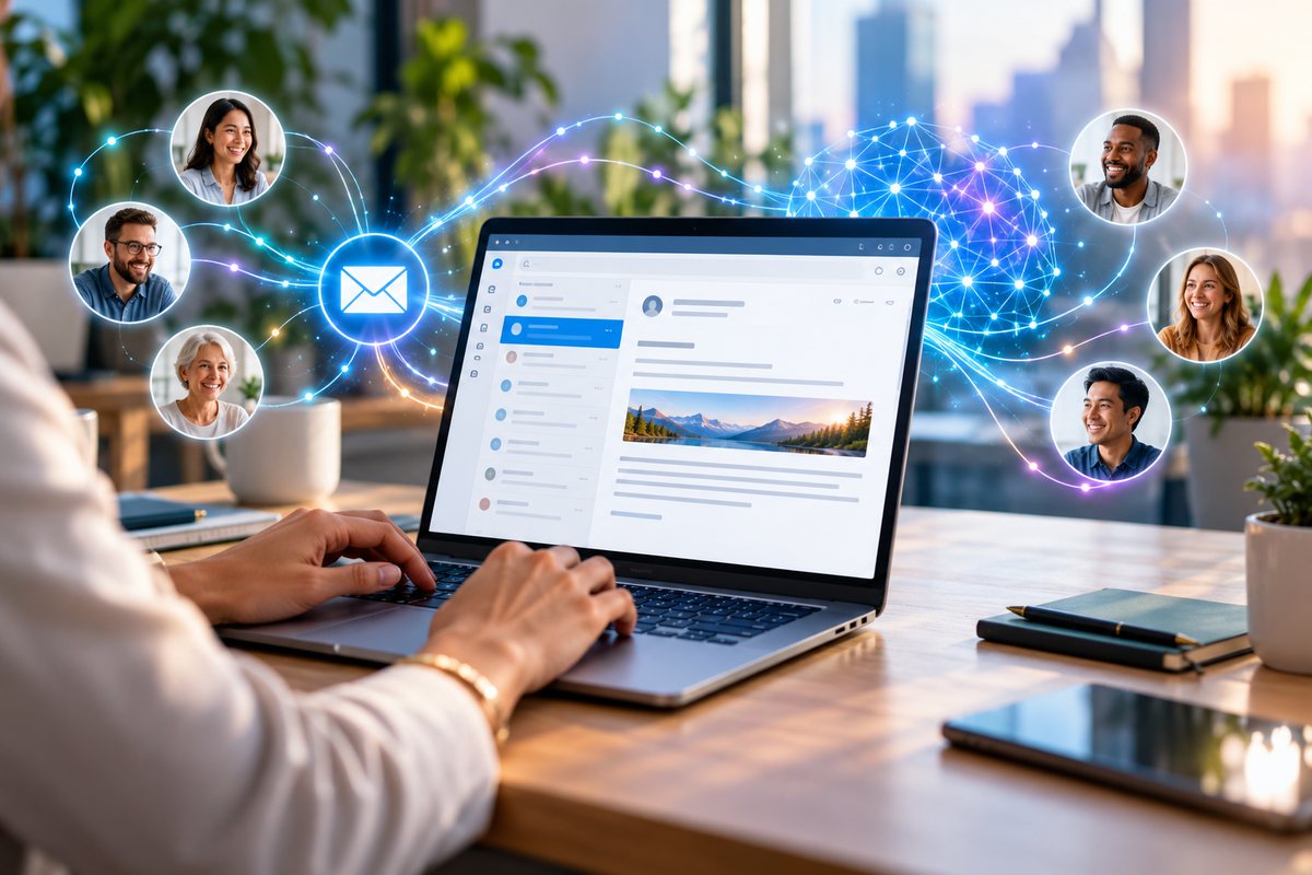 Email marketing connecting people through AI-powered technology