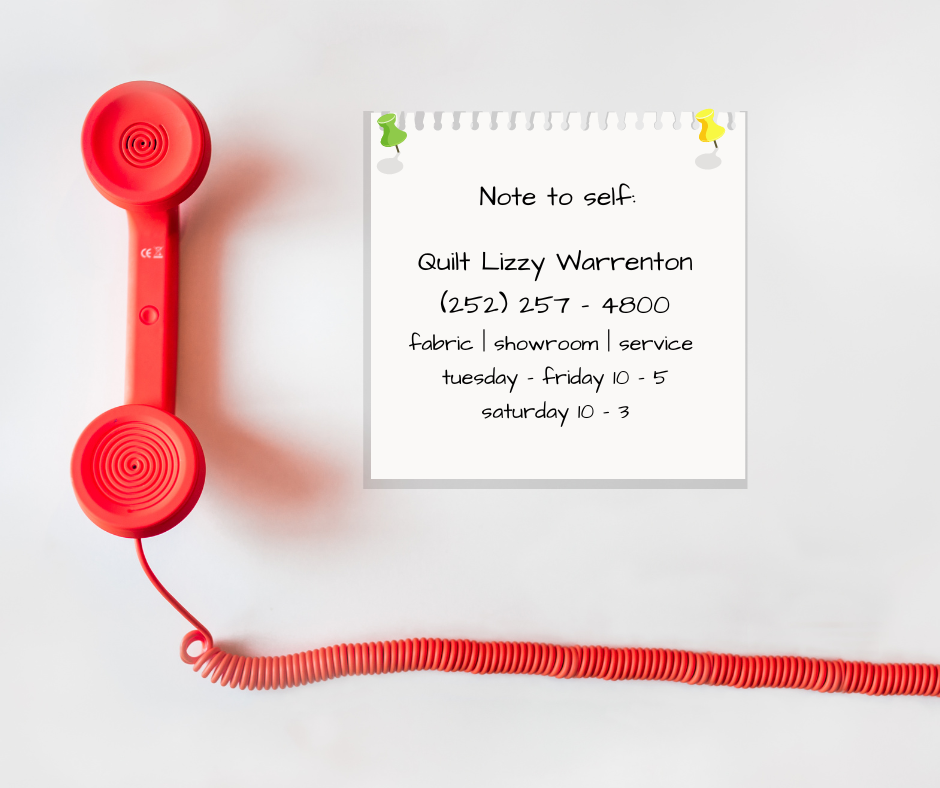 Quilt Lizzy Warrenton Phone Number Has Been Updated