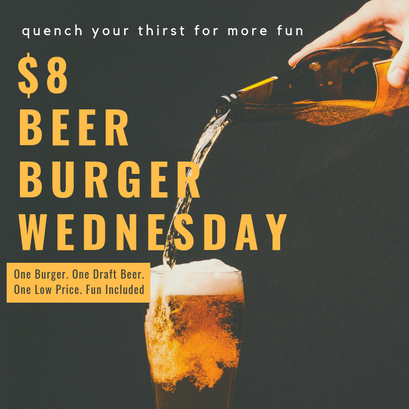 Beer and Burger Happy Hour