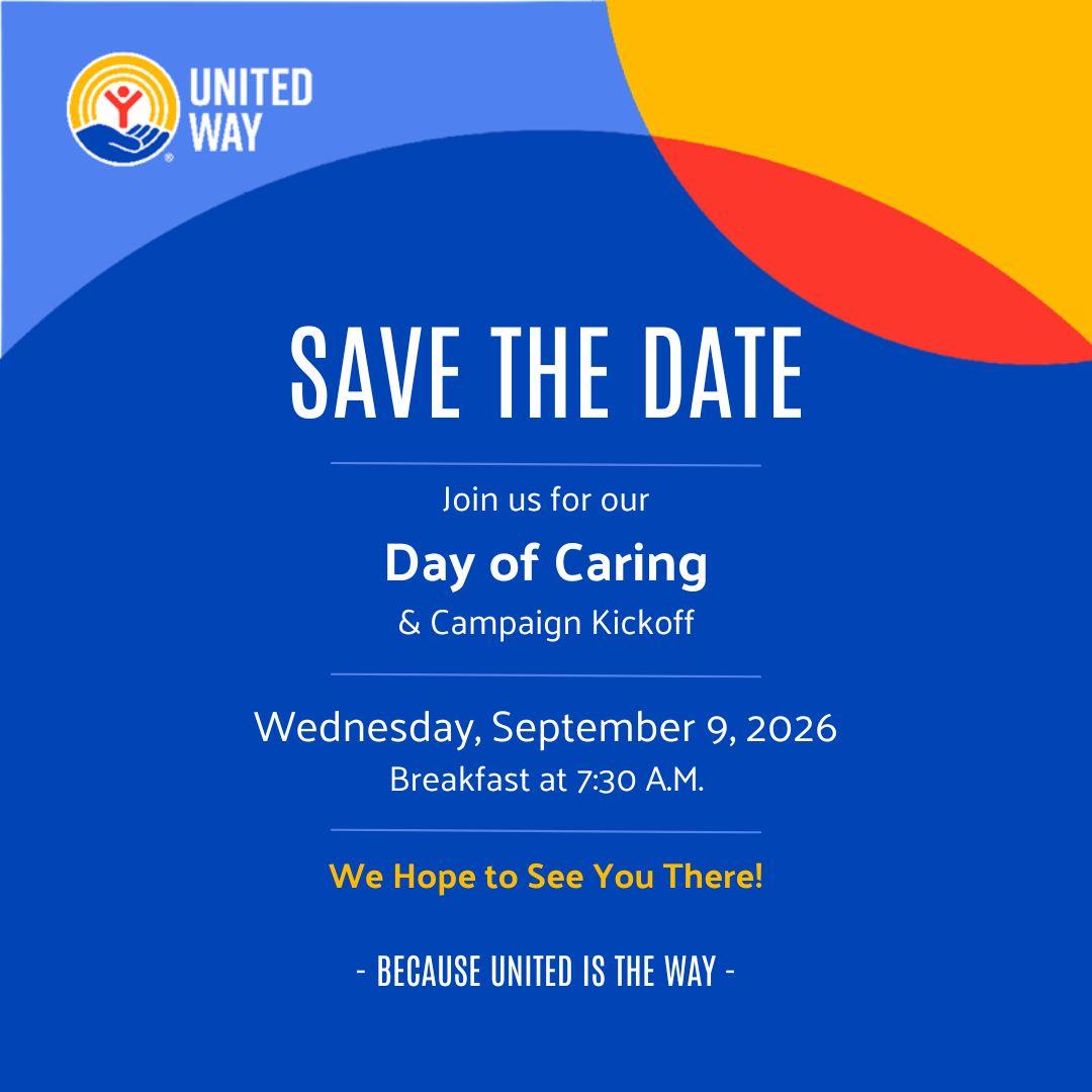 Save the Date — Day of Caring & Campaign Kickoff