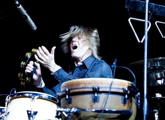 Photo of Mark Shelton on the drums