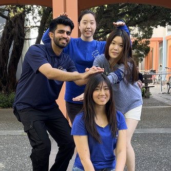 Image of four of student trustees of the UC Davis Student Foundation Board