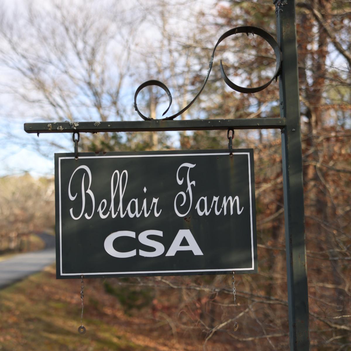 Bellair Farim CSA Signage at roadside