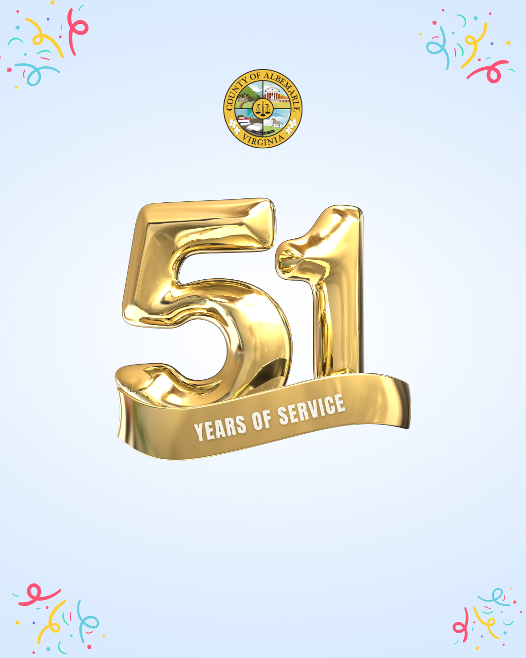 51 Years of Service - Albemarle County