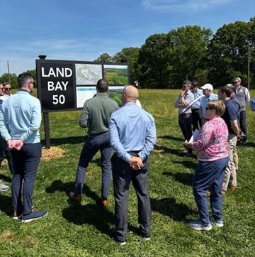 Rivanna Futures - delegate site visit at Land Bay 50