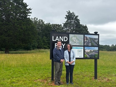 Rivanna Futures - delegate site visit at Land Bay 50