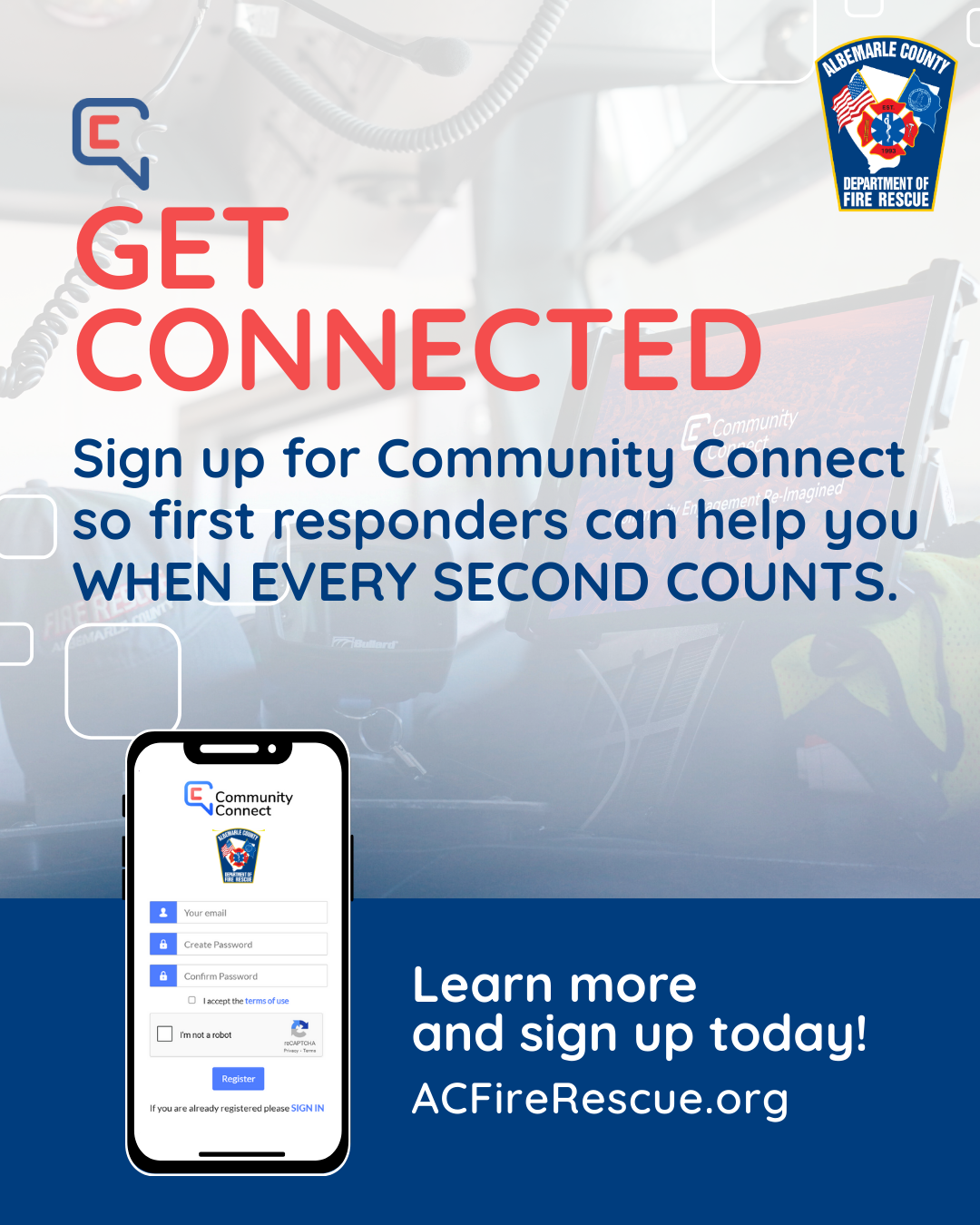 Get Connected by Signing up for Community Connect
