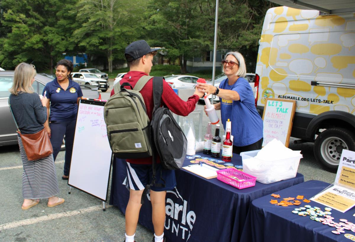 Let's Talk Albemarle pop-up event