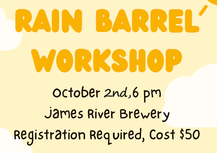 Rain Barrel Workshop is Oct 2