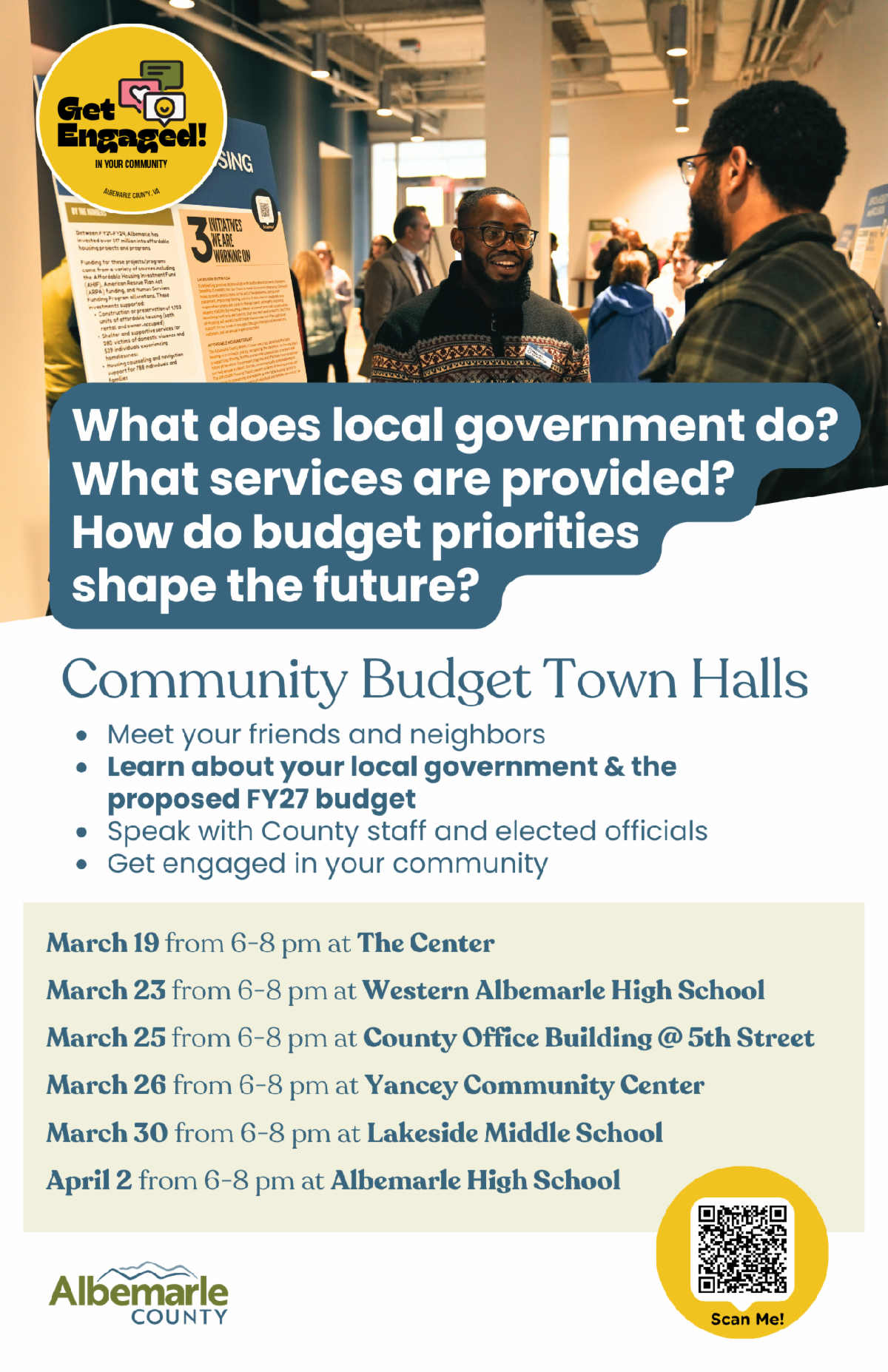 2026 Community Budget Town Hall Dates