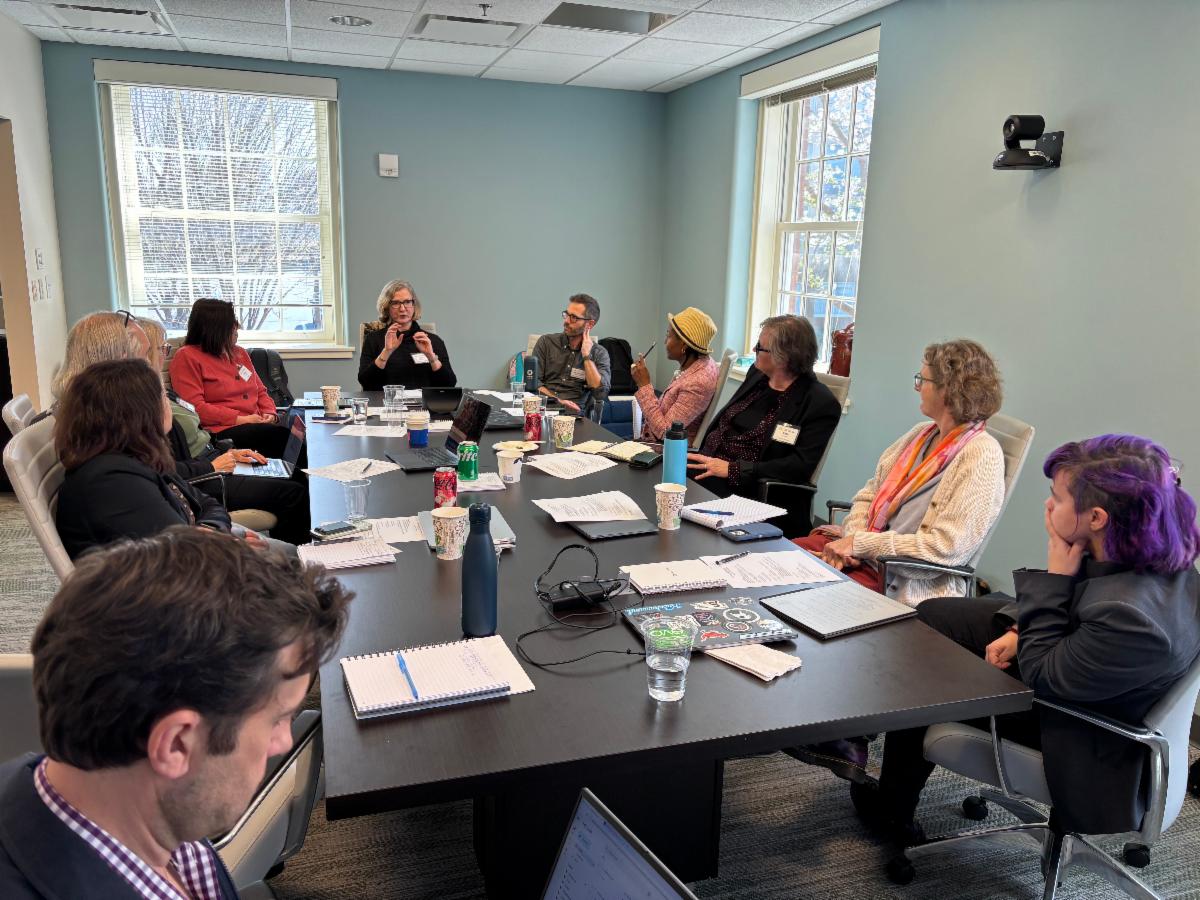 Anne Lambright and Adam van Compernolle attend STEM Lingua_spring 2026