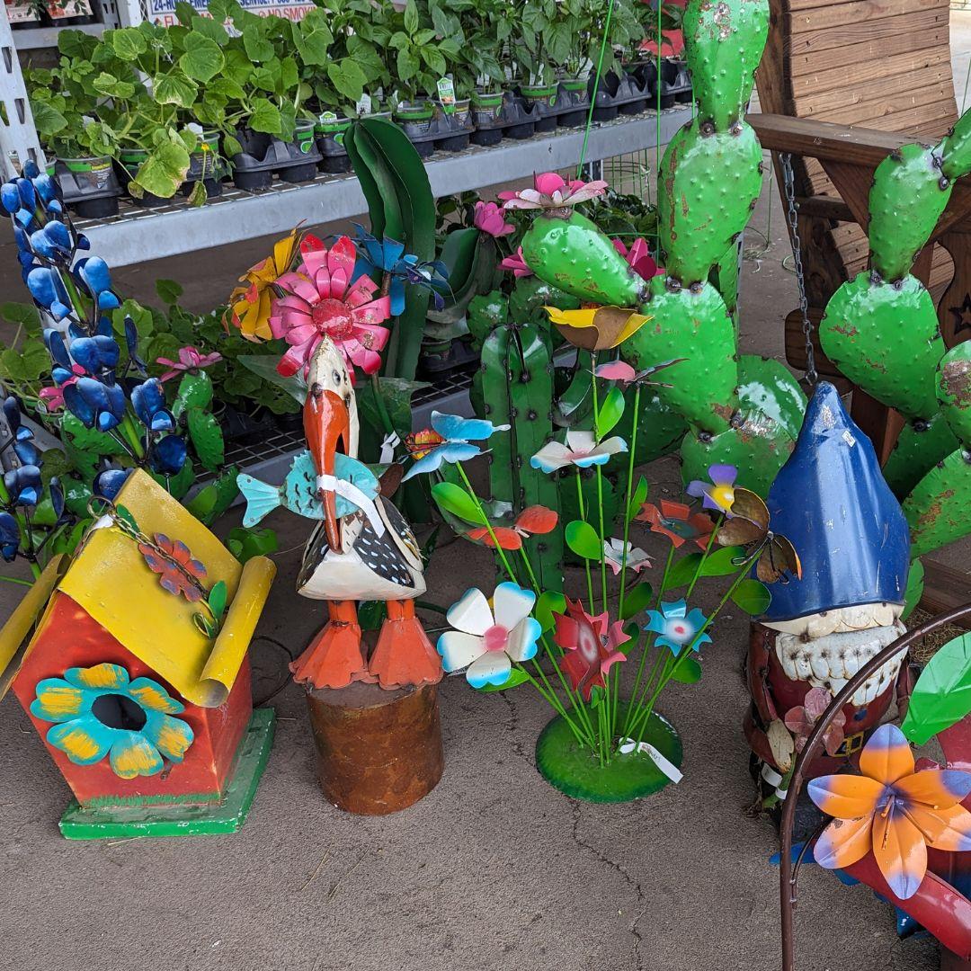Decor for home and garden pictured