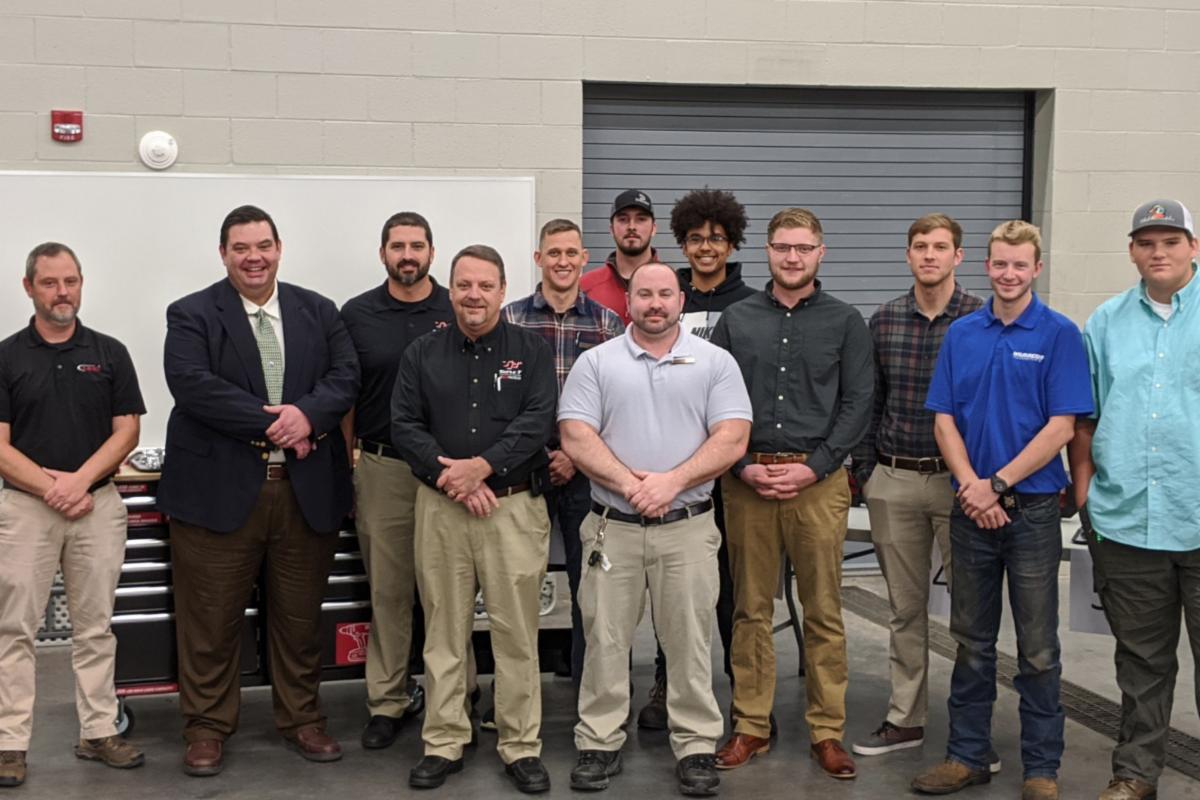 CFCC Diesel and Heavy Equipment Students receive scholarship money