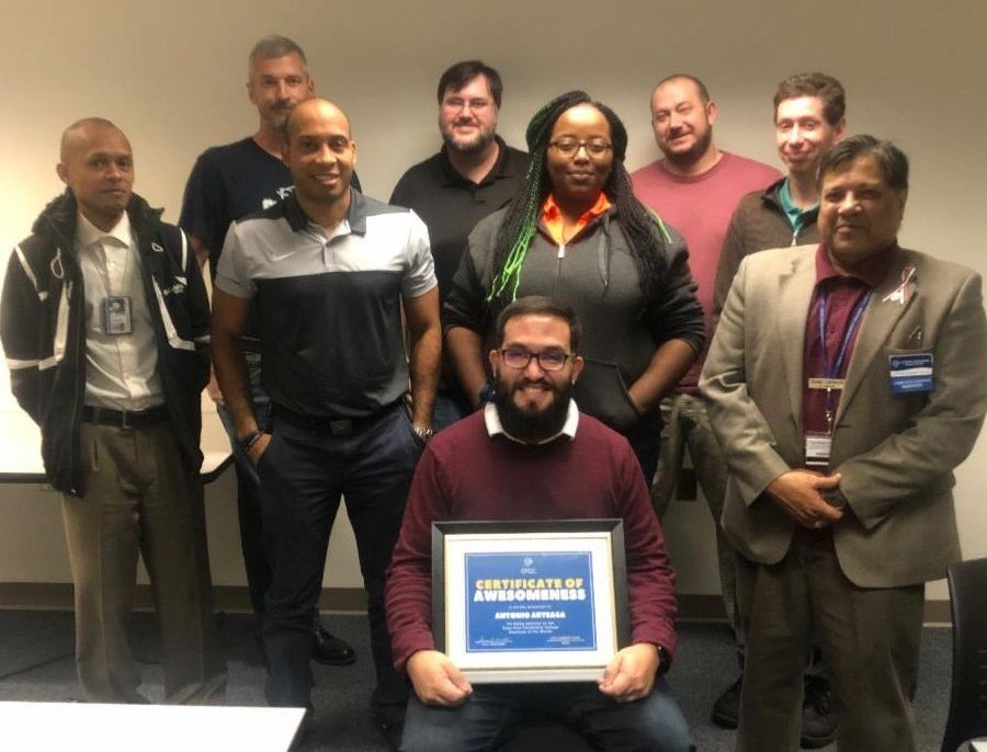 Antonio Arteaga, CFCC Employee of the Month, 12-19