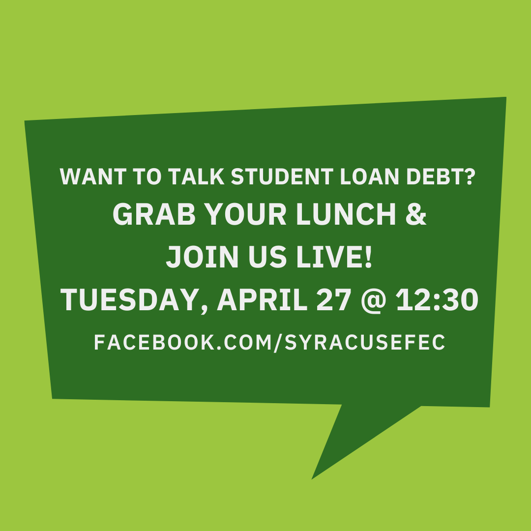 Student debt reminder for april 27