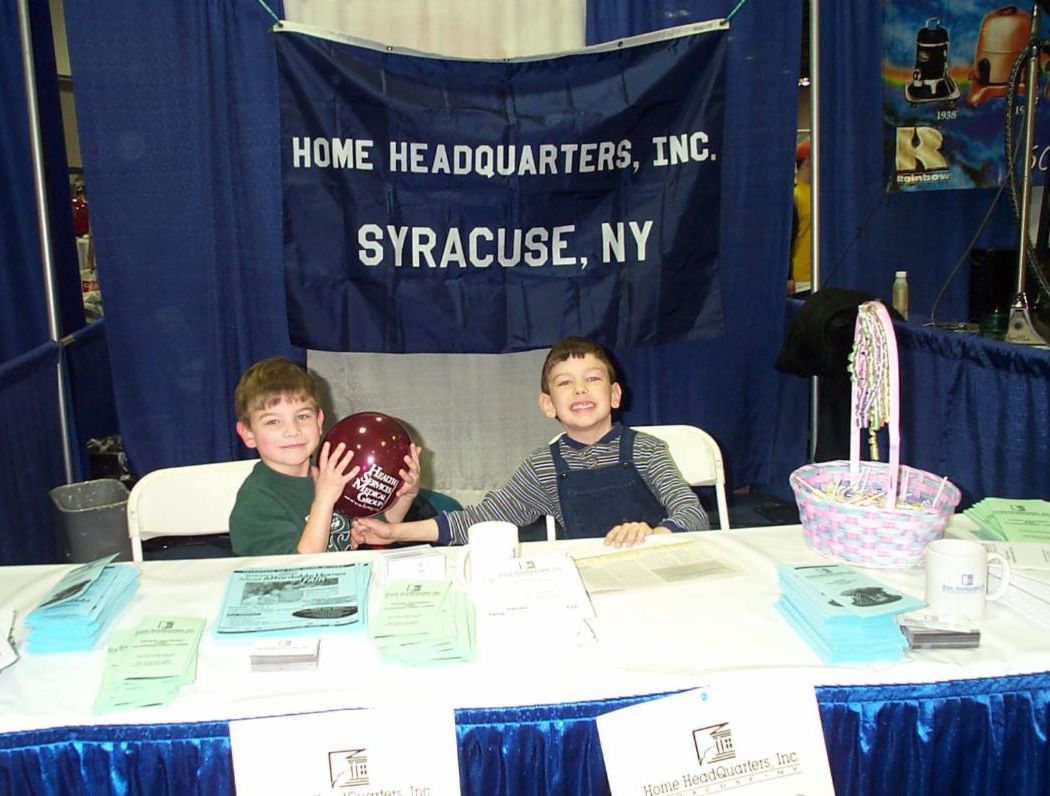 Home HeadQuarters' table at a health fair two decades ago.